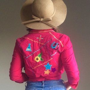 Yeehaw Blue Canyon 90s Western Hot Pink Cowgirl